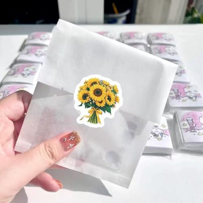 1000 Pcs Flower Stickers for Boys Girls School Students. 2 Roll 1 Inch Leaf Plant Stickers Bulk .Floral Scrapbook Nature Sticker Packs for Water Bottles Phone Case Laptop - color: Flower Stickers