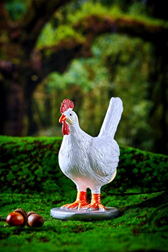 3D LED Hen Night Light with USB, Resin Egg Lamp in Gift Box, Funny Chicken Table Lamp for Easter, Christmas, Birthdays