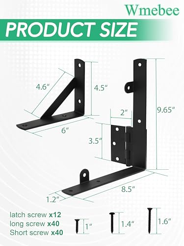 2 Pack Anti Sag Gate Kit, Fence Gate Kit Gate Hardware,Heavy Duty No Sag Anti Twist Gate Frame Corner Brace Bracket with Self-Locking Gate Latch for Wooden Fence Gate (2 Door Set) - size: 2 Door Set