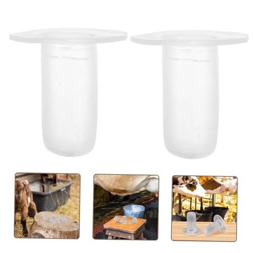 VICASKY 5pcs Nursing Teats for Young Animals Pet Feeding Nipples for Calves and Easy to and Replace Essential Feeding Supplies