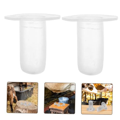 VICASKY 5pcs Nursing Teats for Young Animals Pet Feeding Nipples for Calves and Easy to and Replace Essential Feeding Supplies