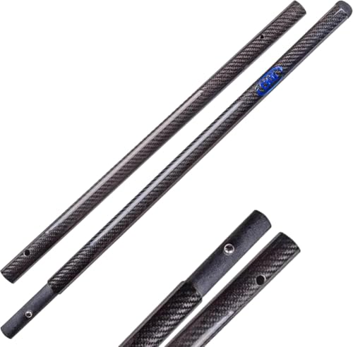 CKG Carbon Fiber Travel Sand Scoop Shovel Handle Universal Lightweight Pole for Beach Metal Detecting Long Rod with 28.5mm/1 1/8 " Diameter - color: Black, size: Travel