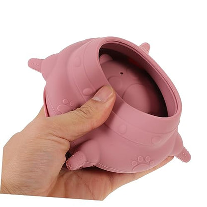 Elevated Dog Food Bowl Silicone Nipples Puppy Feeding Station for Newborn Pets Small