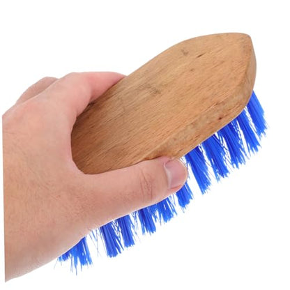 Kichvoe Horse Grooming Brush Stiff Bristle Wood Body Comb for Horse Hair Cleaning and Massage Multi Functional Equine Grooming Tool for Maintenance