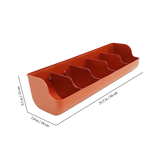 1piece Pig Feeding Trough Compartments Plastic Pig Feeder for Easy Feeding and Cleaning for Multiple Single Session