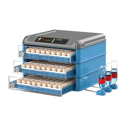 Egg Incubator with Automatic Turning and Humidity Control, Digital Display for Hatching Chicken, Duck, and Quail Eggs - Adjustable 300 Egg Capacity - size: 300