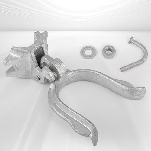 (1-3/8" x 2-3/8"(2-1/2") Chain Link Fence Gate Fork Latch | Commercial Heavy Duty - Malleable - Galvanized Gate Latch with Hole for Padlock - size: 1-3/8" x 2-3/8" (2-1/2")