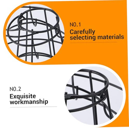 Spiral Egg Holder Countertop Smooth & Sturdy Fresh Keeping Egg Skelter Minimalist & Stable Black Iron Storage Stand for Kitchen