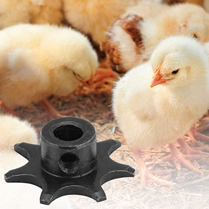 Incubator Gear Egg Turning Motor Accessory PP Reversible Gear Wheel for Poultry Farming Equipment 2PCS 3.2x1.2cm