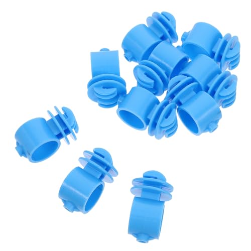 Happyyami 10pcs Electric Fence Insulators Insulators for Electric Fencing Easy Installation High Voltage Capacity for DIY Fence Projects - color: Blue