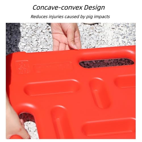 Pig Sorting Divider Panel with Herding Clapper, Lightweight Animal Handling Equipment for Hogs for Pasture, Farm(38.2x29.9in) - size: 38.2x29.9in