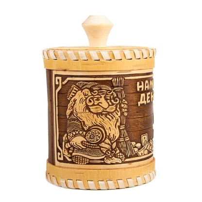 STP GOODS Birch Bark Container Money to the House | Storage Container, Kitchen Container - color: Money to the House