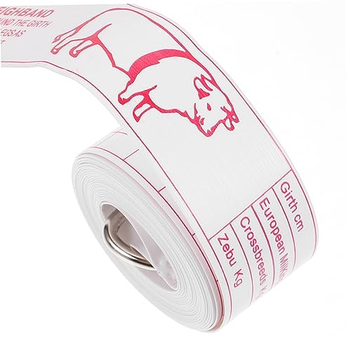 GANAZONO Cattle Weight Measuring Tape Multi Functional Livestock Measurement Tool for Cattle Pigs Horses Compact and Portable Design for and Accurate Weight Tracking
