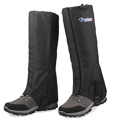 MAGARROW Leg Gaiters Hiking Snow Boot Gaiter Outdoor Waterproof Gaiters Shoes Cover Oxford Fabric - size: Large