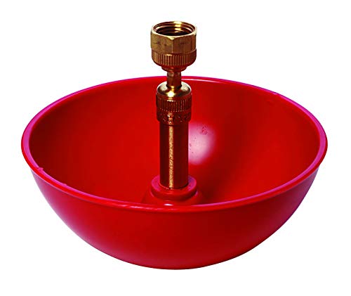 Little Giant® Automatic Poultry Fount | Game Bird Fount | Heavy Duty Plastic | Waterer Bowl with Hose Attachment | 2 Pints