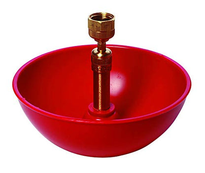 Little Giant® Automatic Poultry Fount | Game Bird Fount | Heavy Duty Plastic | Waterer Bowl with Hose Attachment | 2 Pints