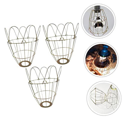 Kisangel 3Pcs Waterproof Heat-Resistant Bulb Covers for Livestock Reptiles Sturdy Light Bulb Cages Burn Protection for Chickens and Pigs