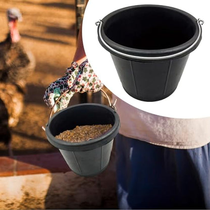 Rubber Feed Bucket Versatile Rubber Pail Garden Water Bucket for Animals