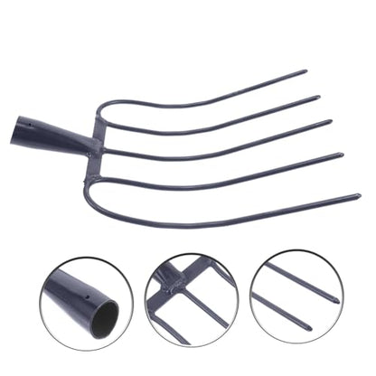 Outanaya Handheld Manure Fork Heavy Duty Agricultural Tool for Efficient Farm Use Prong Design for Maintenance and Clearing Versatile Farm Grass Fork