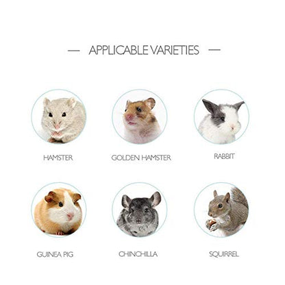 Small Animals Bowl, Detachable Cage Feeder Pet Ceramic Water & Food Feeder, Small Animal Supplies for Rabbit Parrot Squirrels Chinchilla Hamster Ferret (Pink, S) - size: S