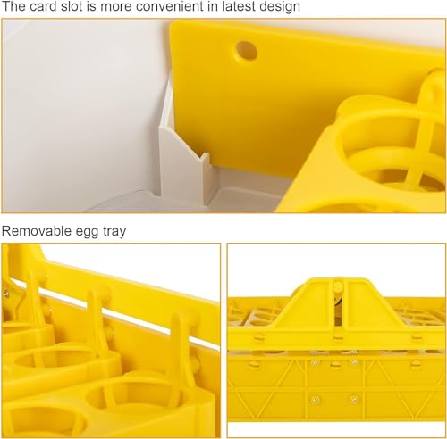 Egg Incubator, with Humidity Display and Egg Candler, Automatic Egg Turner for Hatching Chickens(42 Egg)