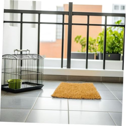 Toyvian 4pcs Chicken Nesting Pads Washable Artificial Grass Coop Bedding Liners for Hens Reusable Nest Box Mats for Eggs Nesting Mats for Chicken Coop