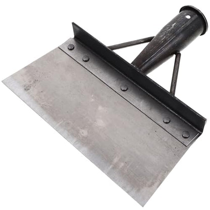 MERRYHAPY Heavy Duty Metal Poultry Dung Scoop Shovel for Chicken Coop Cleaning Multifunctional Excrement Cleaner Long Handle Sturdy Design