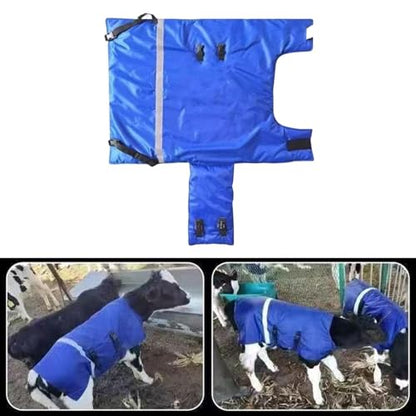 Calf-Warming Clothing, Calf-Warming Blanket, Windproof Oxford, Keeping Calves Warm, Accessories, Blue Jacket, XL Waterproof - color: XL Waterproof