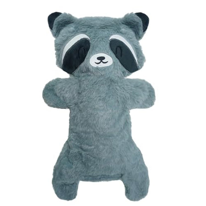 Mihachi No Stuffing Crinkle Dog Toys,2-in-1 Holds Water Bottles-Cruncher with Puncture Resistant Squeaker, Dog Squeak Toys Plush Dogs Chew Toy for Small Medium Large Breed Chewer, Raccoon - color: Raccoon