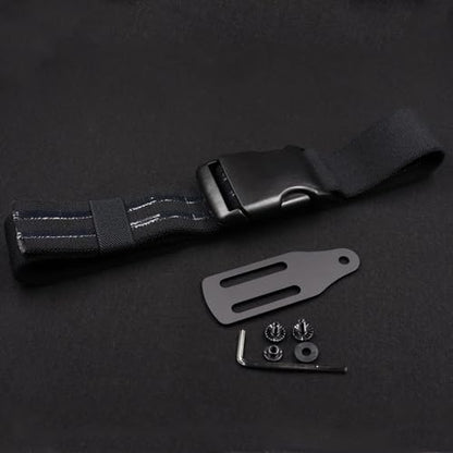 Tactical Leg Strap Drop Swivel Attachment for Holsters, Thigh Strap Belt for Leg Holster, with Quick-Release Buckle. - color: Leg Strap & Adapter-Black