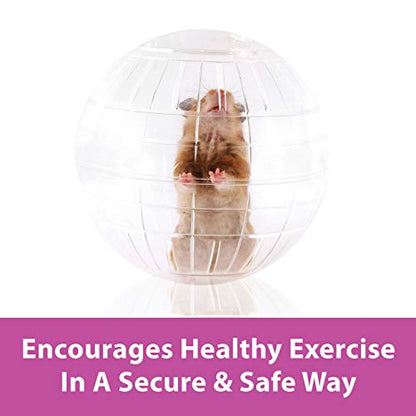 Kaytee 11.5" Clear Run-About Exercise Ball For Pet Rats & Chinchillas - color: Clear, size: 11.5"