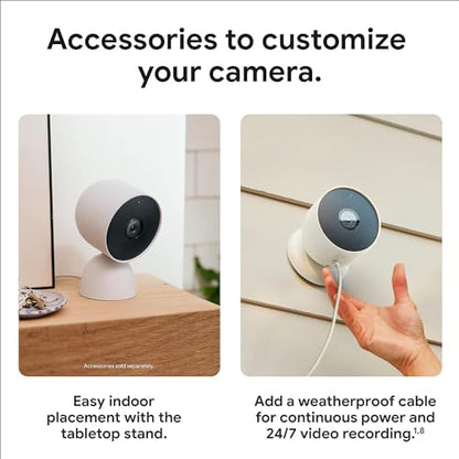 Google Nest Cam Outdoor or Indoor, Battery - 2nd Generation - 6 Pack - size: 6 Count (Pack of 1), style: Nest Cam (Outdoor or Indoor, Battery)