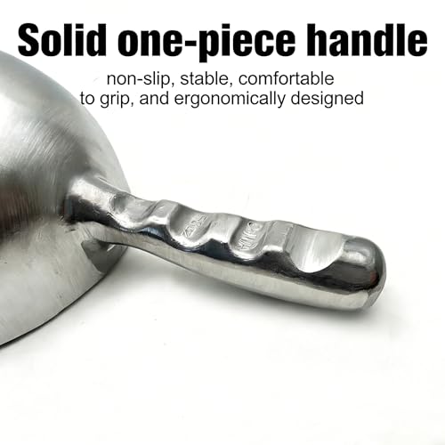 Extra Big Size Aluminum Alloy Utility Scoop, 50~70-Ounce Metal Scoop Livestock Feed Scoop for Any Household Disposing Replacing Litter/Animal Pet Farm Pig Horse Feed Food Shovel(Aluminum Alloy)