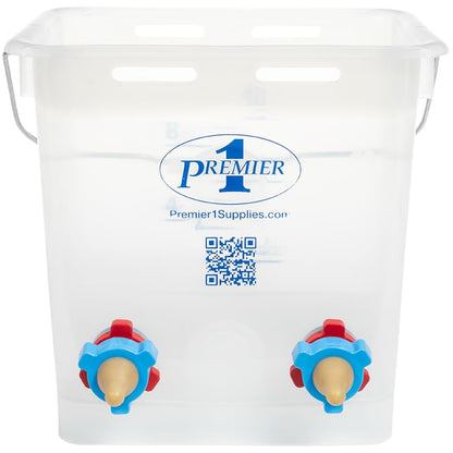 Premier 1 Lamb 'N' Goat Kid Prima Orphan Feeding Bucket (2.5 Gallon Square - 2 Holes) - size: 2.5 Gallon Square - 2 Holes