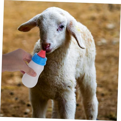 Levemolo 4pcs Small Animal Feeding Milk Bottles Sheep Piglet Lamb Nursing Bottles Feeder Bucket