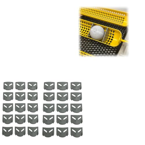 Egg Spacers and Positioning Clips for Chicken Eggs, Fits Maticoopx Automatic Incubator, Roller Tray Stabilizer for Stable Incubation (Grey, Set of 30) (Grey) - color: grey