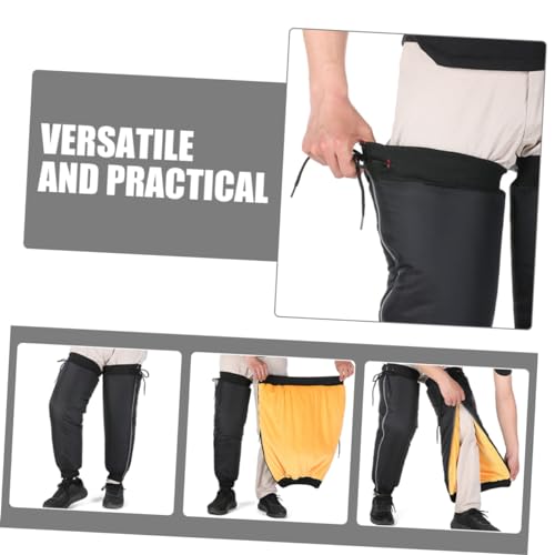 SOLUSTRE Outdoor Calf Gaiters for Hiking Windproof and Leg Covers with Insulated Warmth for Camping and Backpacking Reflective Safety Design for Night Visibility