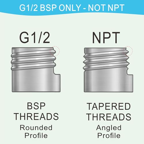 1/2" Brass Tee, Brass 3-Way Shower Diverter Valve, 1/2" Male x 1/2" Male x 1/2" Female Tee, 1/2" Tee for Shower Arm, Angle Valve, Bidet, and Sprayer Hose Applications - size: 1/2BT