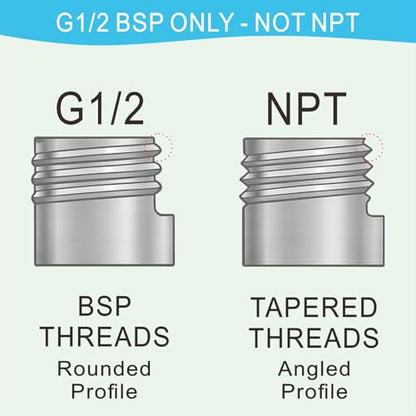 1/2" Brass Tee, Brass 3-Way Shower Diverter Valve, 1/2" Male x 1/2" Male x 1/2" Female Tee, 1/2" Tee for Shower Arm, Angle Valve, Bidet, and Sprayer Hose Applications - size: 1/2BT