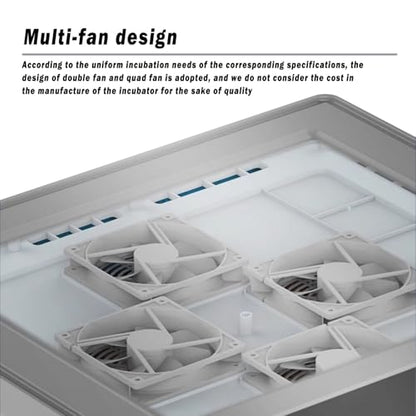 Automatic Egg Incubator For 152 Eggs - Digital Temperature & Humidity Control, 360° View Window, Auto Egg Turner- Commercial & Home Use For Chicken, Duck, Quail Eggs(152) - size: 152
