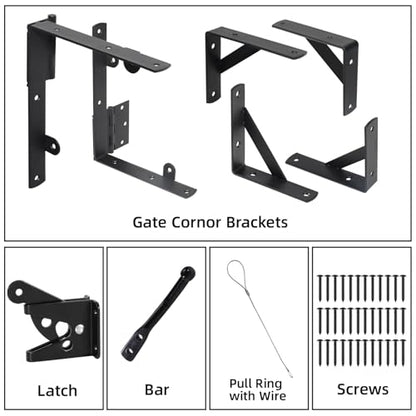 1 Sets Gate Kit Gate Corner Brace Bracket Heavy Duty Anti Sag Gate Frame Kit