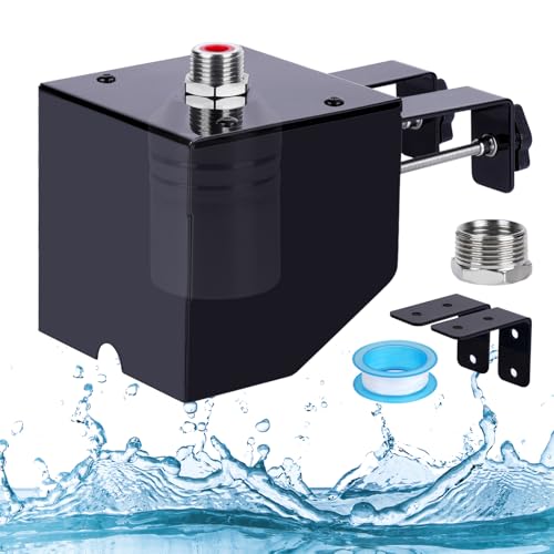Water Trough Float Valve for Stock Tank, Stock Water Tank Float Valve, Fully Automatic Water Level Control Float Valve for Ponds, Aquariums, Livestock Water Trough, Hydroponics and Reservoir