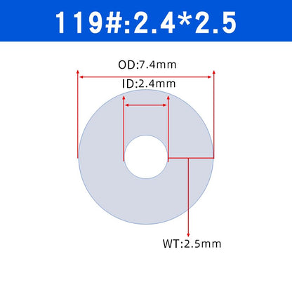 Silicone Tubing 3/32" ID*9/32"OD*5m, Peristaltic Pump Tubing, food grade High-temperature resistant & wear-resistant transparent silicone hose, made with platinum curing process, 119# - size: 3/32"IDx9/32"OD, style: 5meter