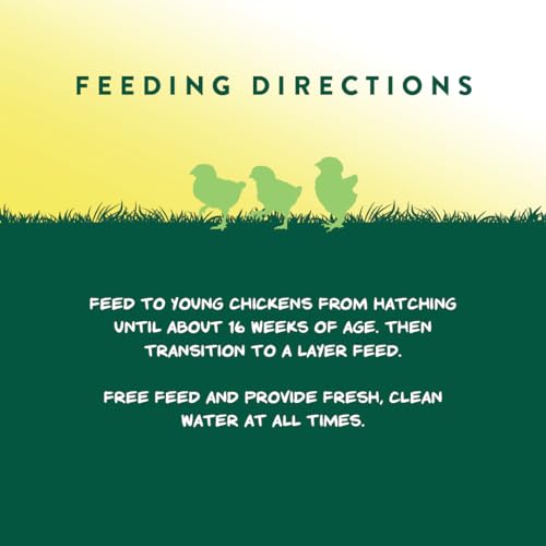 Manna Pro Medicated Chick Starter Grower, Crumbled Chick Feed with Amprolium, Complete Nutrition for Young Chickens, Supports Healthy Growth and Coccidiosis Prevention, 6-Pack of 5 lb Bags - size: 5 Pound (Pack of 6)