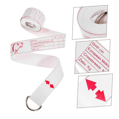 Toddmomy Measuring Tape for Horse and Livestock Cattle Pig Weight Tape Measure Portable Lightweight Easy to Use and Store