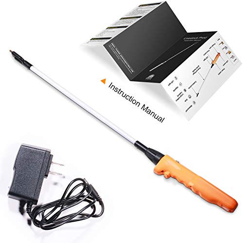 Cattle Prod, Waterproof Cattle Prod Stick with LED Light, Livestock Prod for Modern Livestock Management, X Series - style: 33.8''