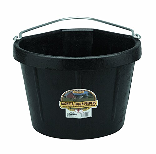 Miller CO Rubber Corner Bucket, 5 Gallon, Black