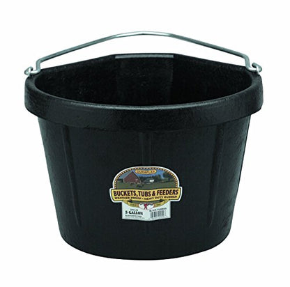 Miller CO Rubber Corner Bucket, 5 Gallon, Black