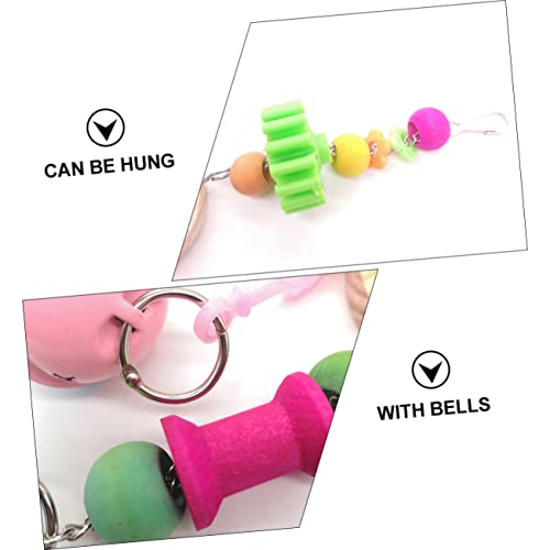 Creative Wooden Mirror Toy for Chickens Hens Interactive Pet Mirror Pendant for Playtime Relief for Chicken Farms