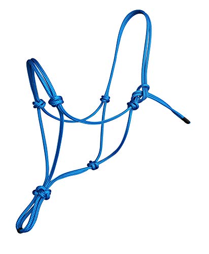 Rope Halters for Horses Training Soft - 11 Sizes - Miniature, Foal, Weanling, Small Pony, Cob/Arab, Horse, Warmblood, Draft - color: Blue, size: 04. Miniature